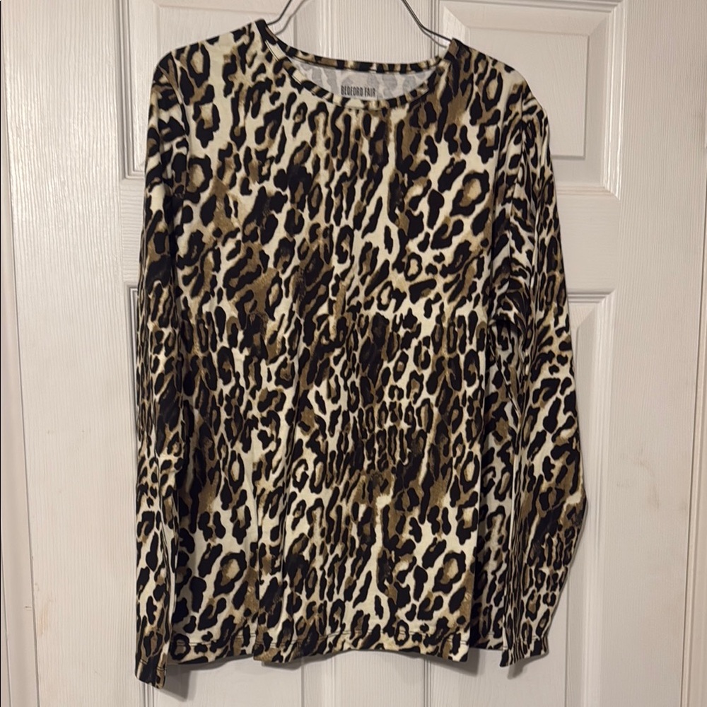 Black and White Long Sleeve Blouse
